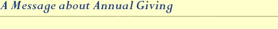 annual giving head